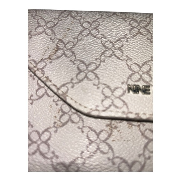 NINE WEST Zane SLG Small Crossbody Purse/Handbag Vanilla Logo 7.5x5 - Picture 11 of 11